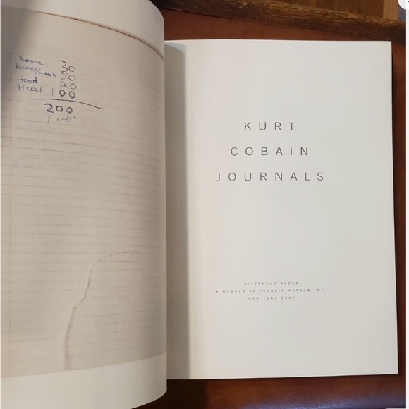 Kurt Cobain Journals Nirvana 2002 1St Edition Book - Picture 2 of 8